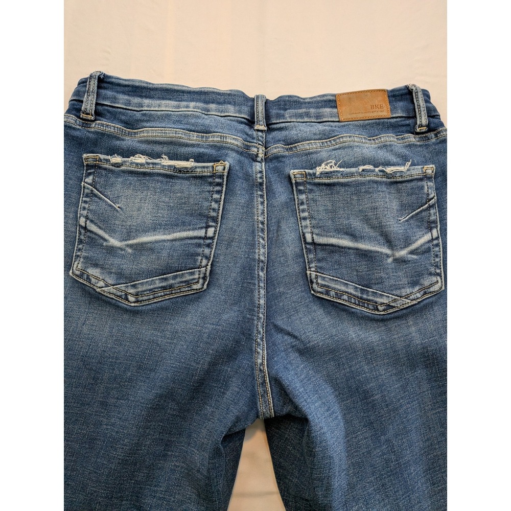 BKE Gabby Curvy High Rise Classic Skinny Jeans Blue Medium Wash 29x30 - Picture 4 of 13